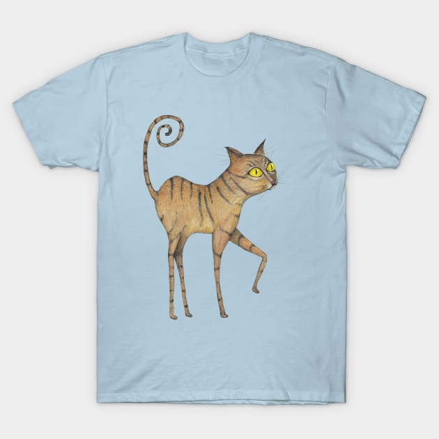 Long legged cat T-Shirt by Bwiselizzy